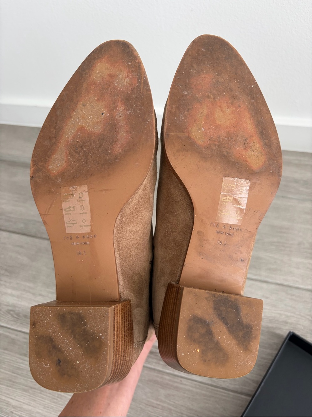 rag & bone Tan Suede Ankle Boots - Picture 4 of 10